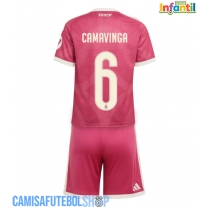 Camisa de time de futebol Real Madrid Eduardo Camavinga #6 Replicas 3º Equipamento Infantil 2026-27 Manga Curta (+ Calças curtas)